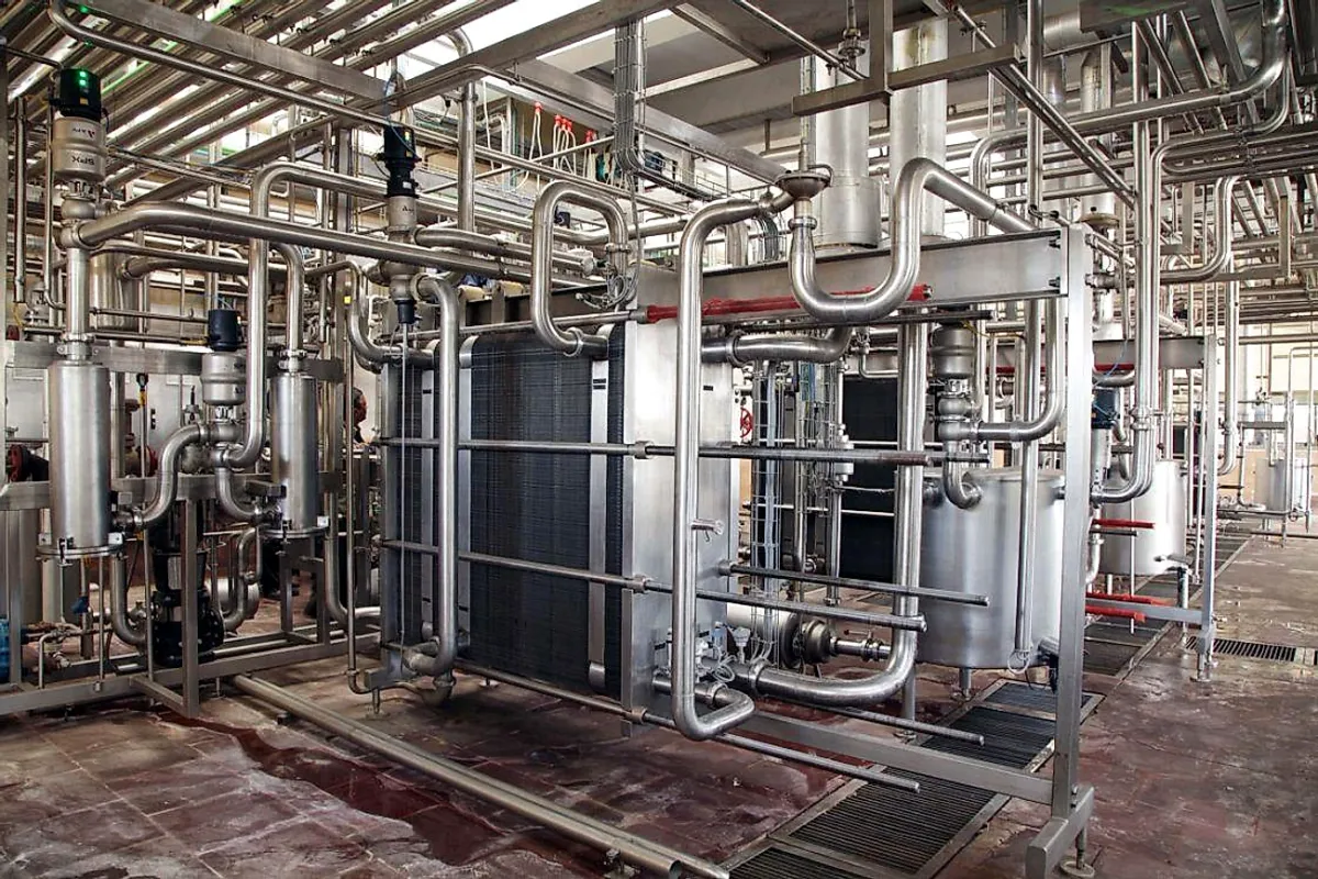 Plate Heat Exchanger system with piping
